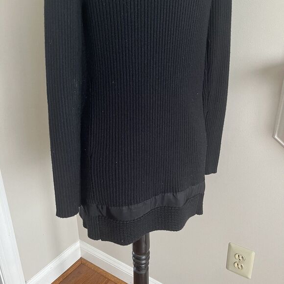 Athleta Black Thermolite Sentinel Merino Wool Cardigan XS Chunky Cabincore Lodge - Picture 12 of 15